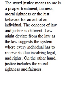 Analyze The Differences Of Law & Justice